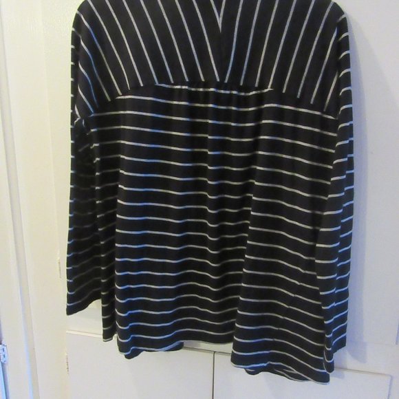 Talbots Petite Striped Open Cardigan Size LP - Picture 2 of 5